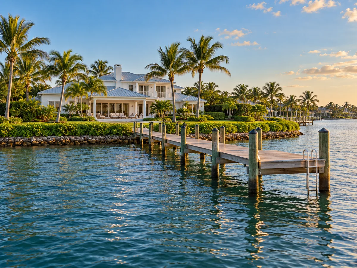 Waterfront home with private dock on Florida’s Treasure Coast